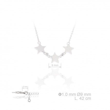Silver Necklaces with Cubic Zirconium 