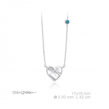 Gargantilla Corazón Nácar