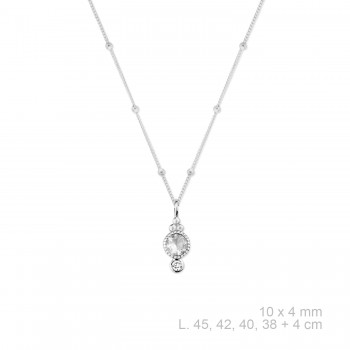 Silver Necklaces with Cubic...