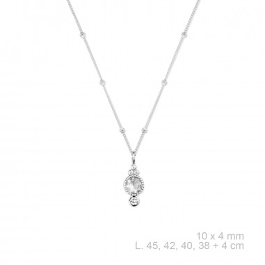 Silver Necklaces with Cubic Zirconium 