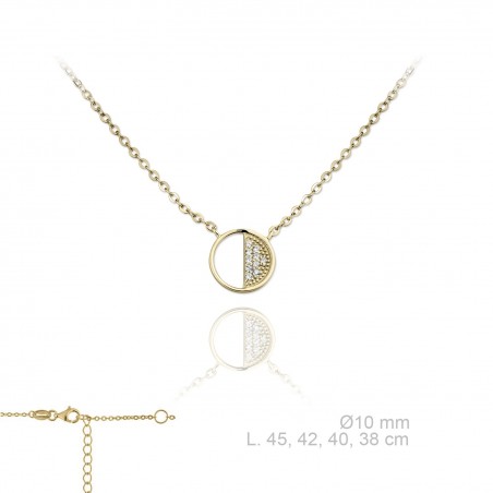 Silver Necklaces with Cubic Zirconium 