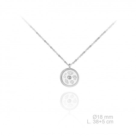 Silver Necklaces with Cubic Zirconium 