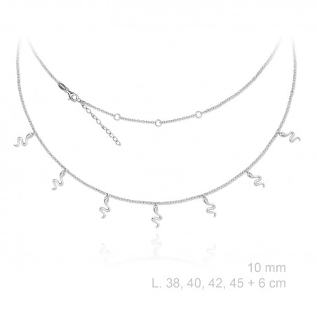 Silver Necklaces with Cubic Zirconium