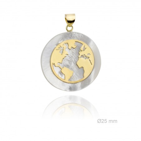 Pingente de Prata Esterlina e Nácar (Madrepérola)