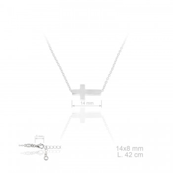 Gargantilla Cruz 14x8mm