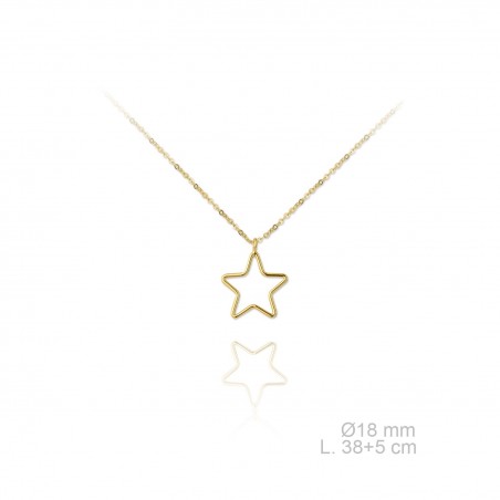 Gargantilla Estrella Colecc. Luz Dorada
