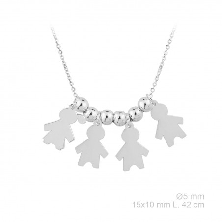 Gargantilla niña-niño-niño-niño