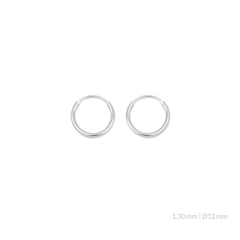 Aros Rodiados 12mm Ø