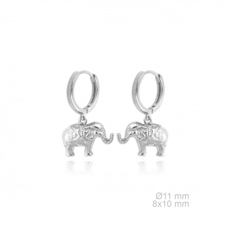 Pendientes Aro ANIMALS Elefante 