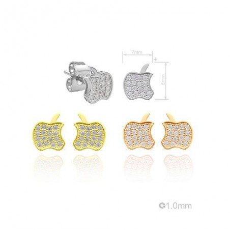 Silver Earrings with Cubir Zirconium