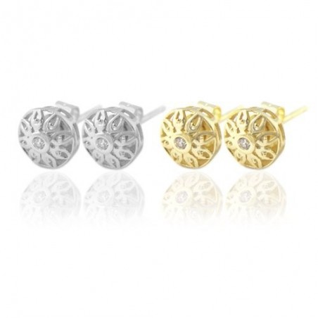 Silver Earrings with Cubir Zirconium