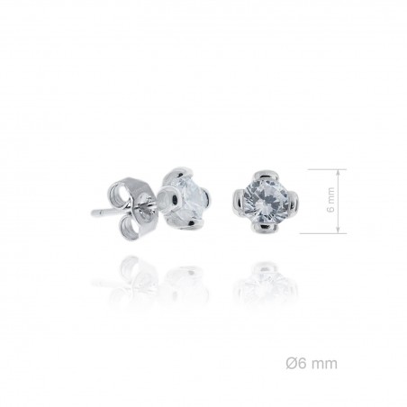 Silver Earrings with Cubir Zirconium 