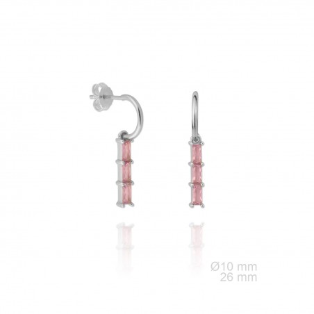 Silver Earrings with Cubir Zirconium