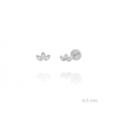 Silver Earrings with Cubir Zirconium