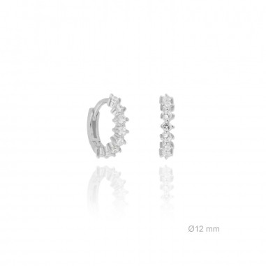 Silver Earrings with Cubir Zirconium