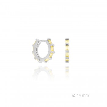 Silver Earrings with Cubir...
