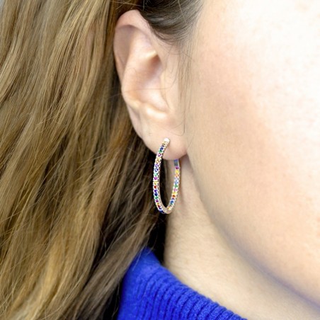 Boucles d'oreilles en Argent | Ø28mm