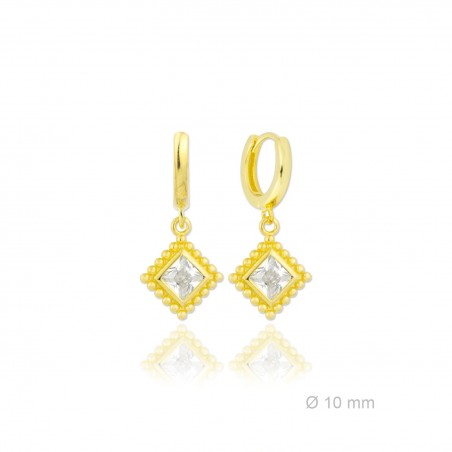 Silver Earrings with Cubir Zirconium