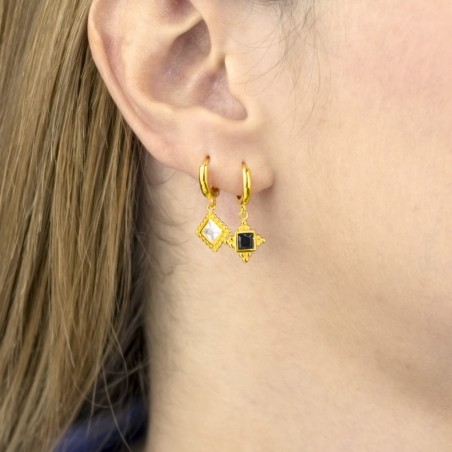 Pendientes de Plata de Ley y Circonita