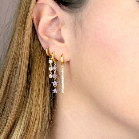 Silver Earrings with Cubir Zirconium