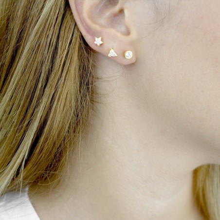 Silver Earrings with Cubir Zirconium