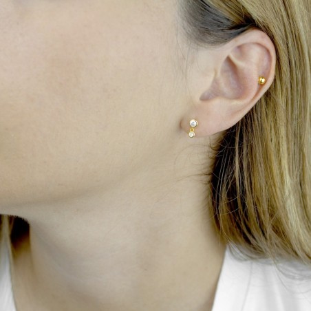 Silver Earrings with Cubir Zirconium