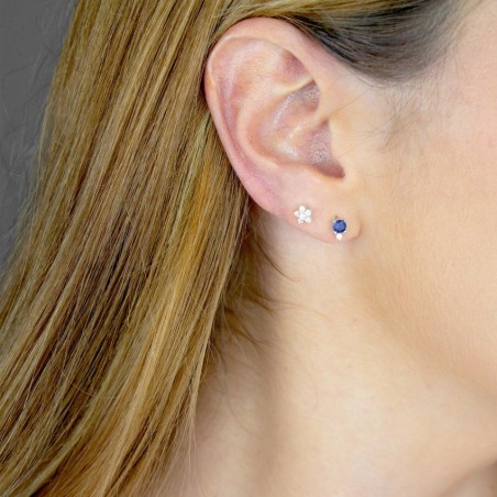 Pendientes de Plata de Ley con Zirconitas 