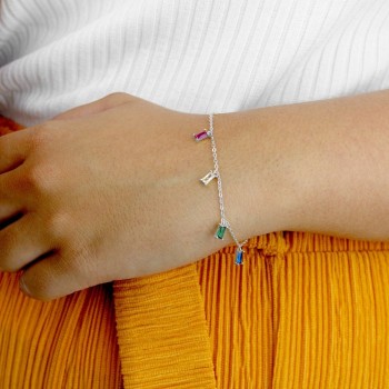 Pulseras de plata con... 2