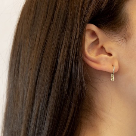 Pendientes de Plata de Ley con Zirconitas