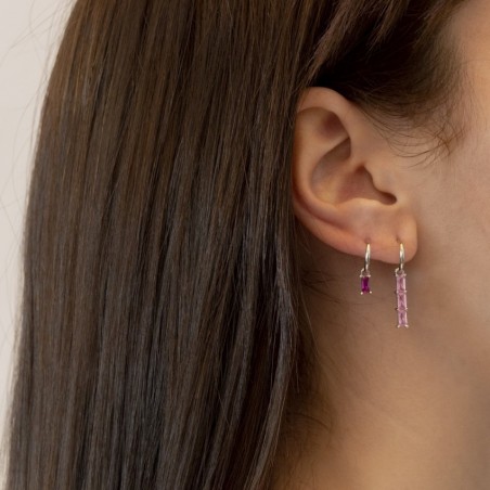 Pendientes de Plata de Ley con Zirconitas