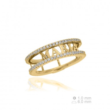 Anillo Personalizada Circ 6mm