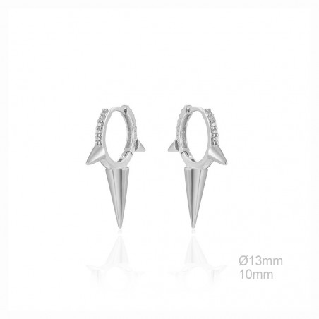 Boucles d'oreilles Argent lisse