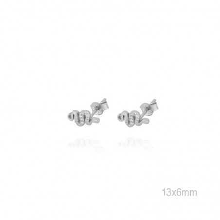 Pendientes Presión Serpiente 11mm Cir 