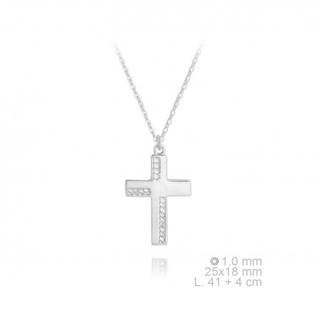 Collier en argent avec zirconite