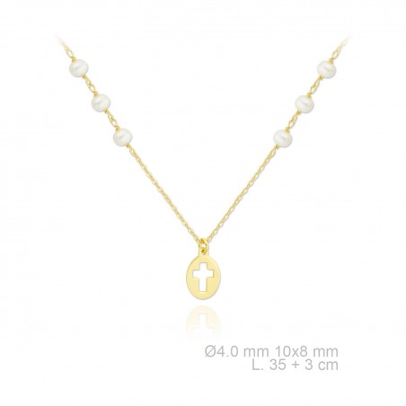 Silver Necklaces with Mother of Pearl