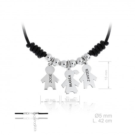 Sautoirs Argent lisse