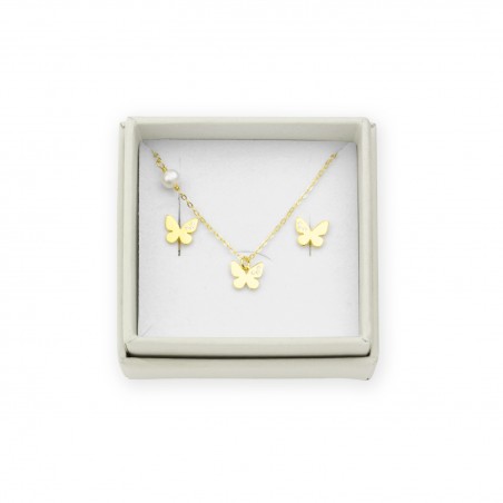 Juego de Plata de Ley - Pendientes y gargantilla