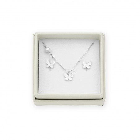 Sterling Silver Pack - Earrings and necklace