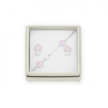 Argent Sterlin Pack - Boucles d'oreilles et bracelet