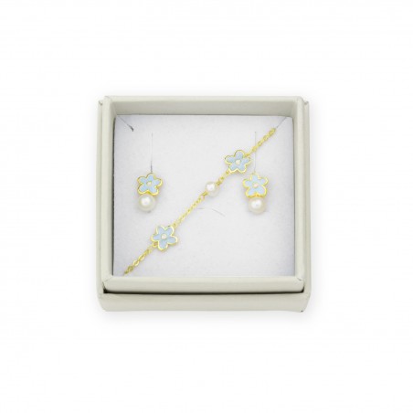 Juego de Plata de Ley - Pendientes y pulsera