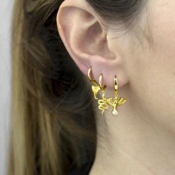 Silver Earrings with Cubir... 2