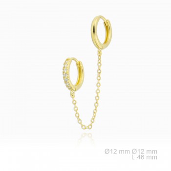 Silver Earrings with Cubir...