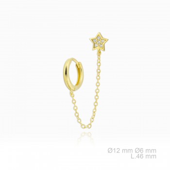 Silver Earrings with Cubir...