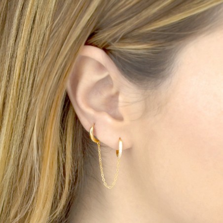 Pendientes de Plata de Ley y circonita 