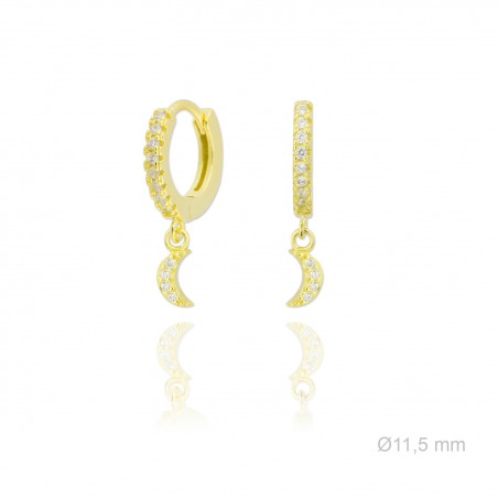 Silver earrings with cubic zirconium
