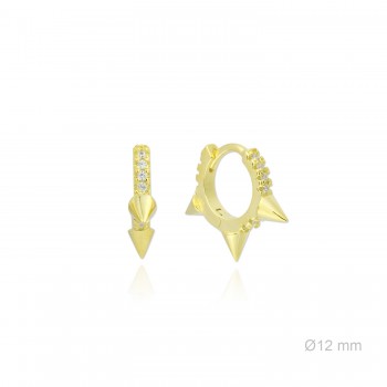 Silver earrings with cubic...