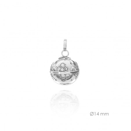 Llamador de Ángel de Plata de Ley 14mm