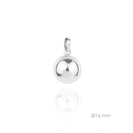 Llamador de Ángel de Plata de Ley 16mm