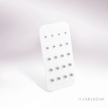 Présentoir - 10 paires de boucles d'oreilles (fermoir poussette)