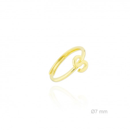 Anel de Prata Esterlina | Letra S